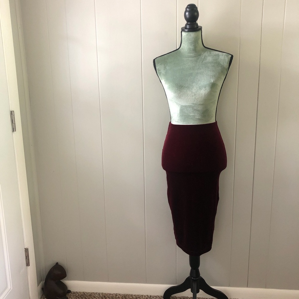 American Apparel Red Pencil Skirt
